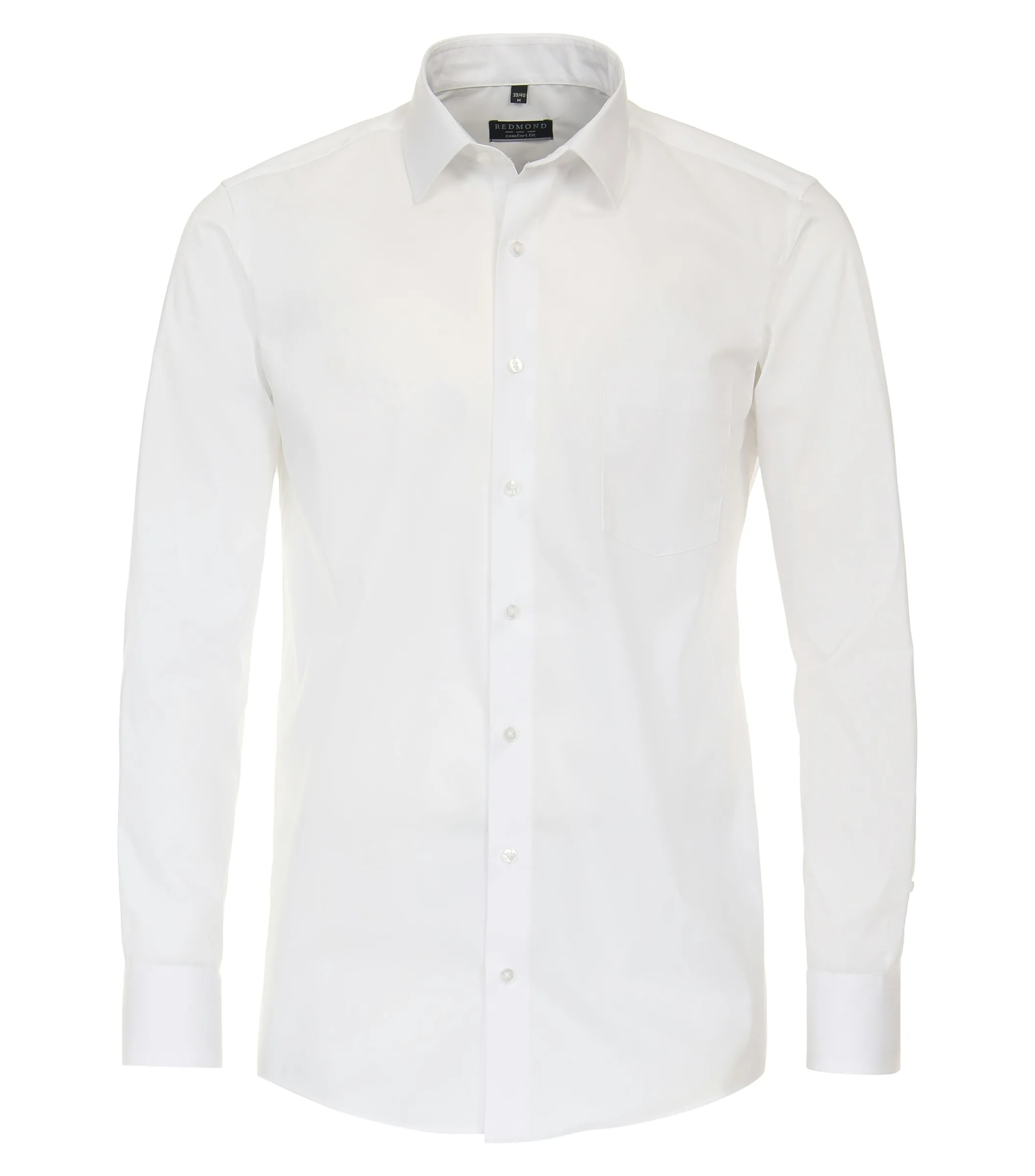 REDMOND Businesshemd in Weiss - 100 % Baumwolle - Ansicht 1