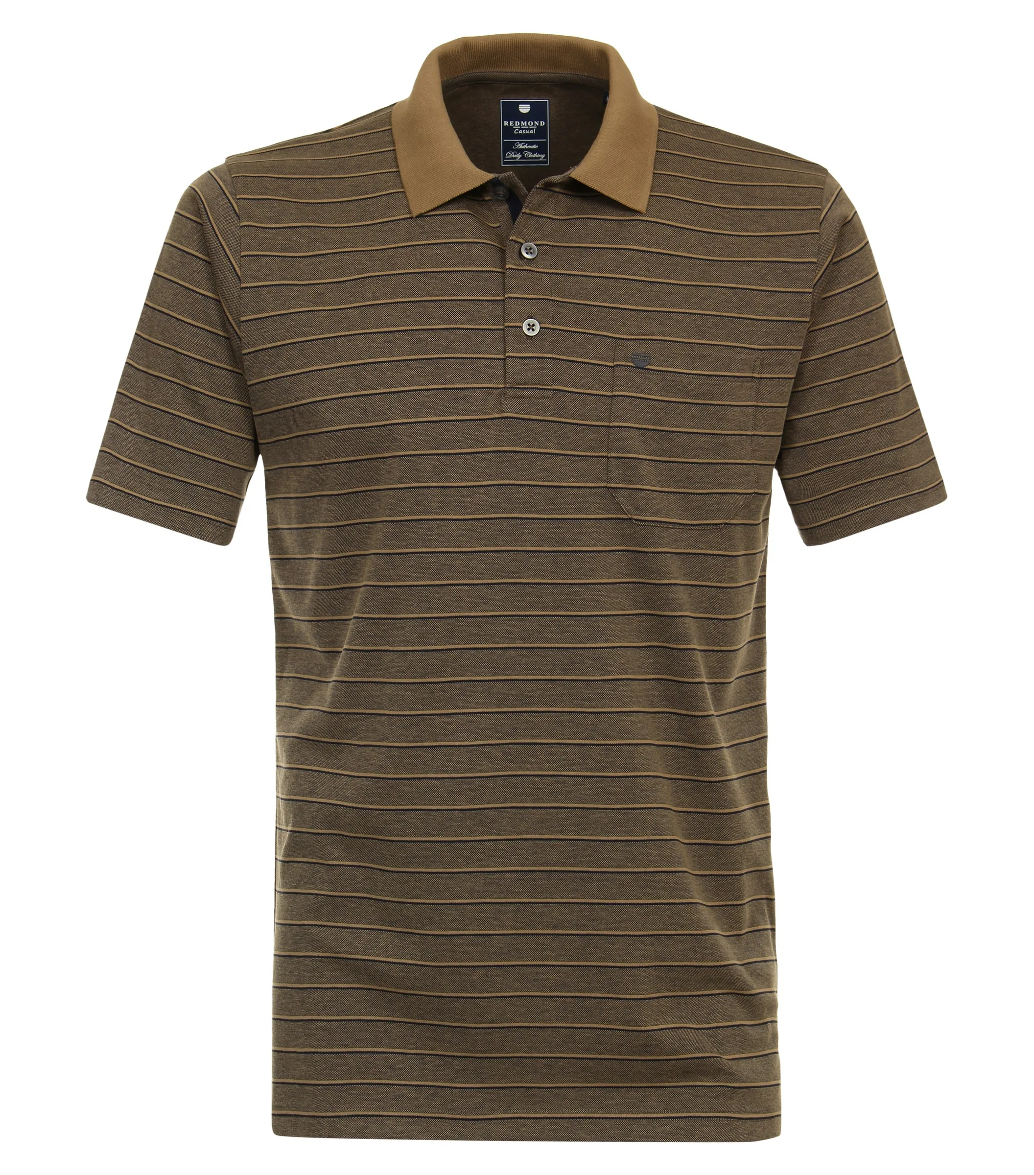 REDMOND Polo-Shirt in Braun - 50 % Baumwolle, 50 % Polyester - Ansicht 1