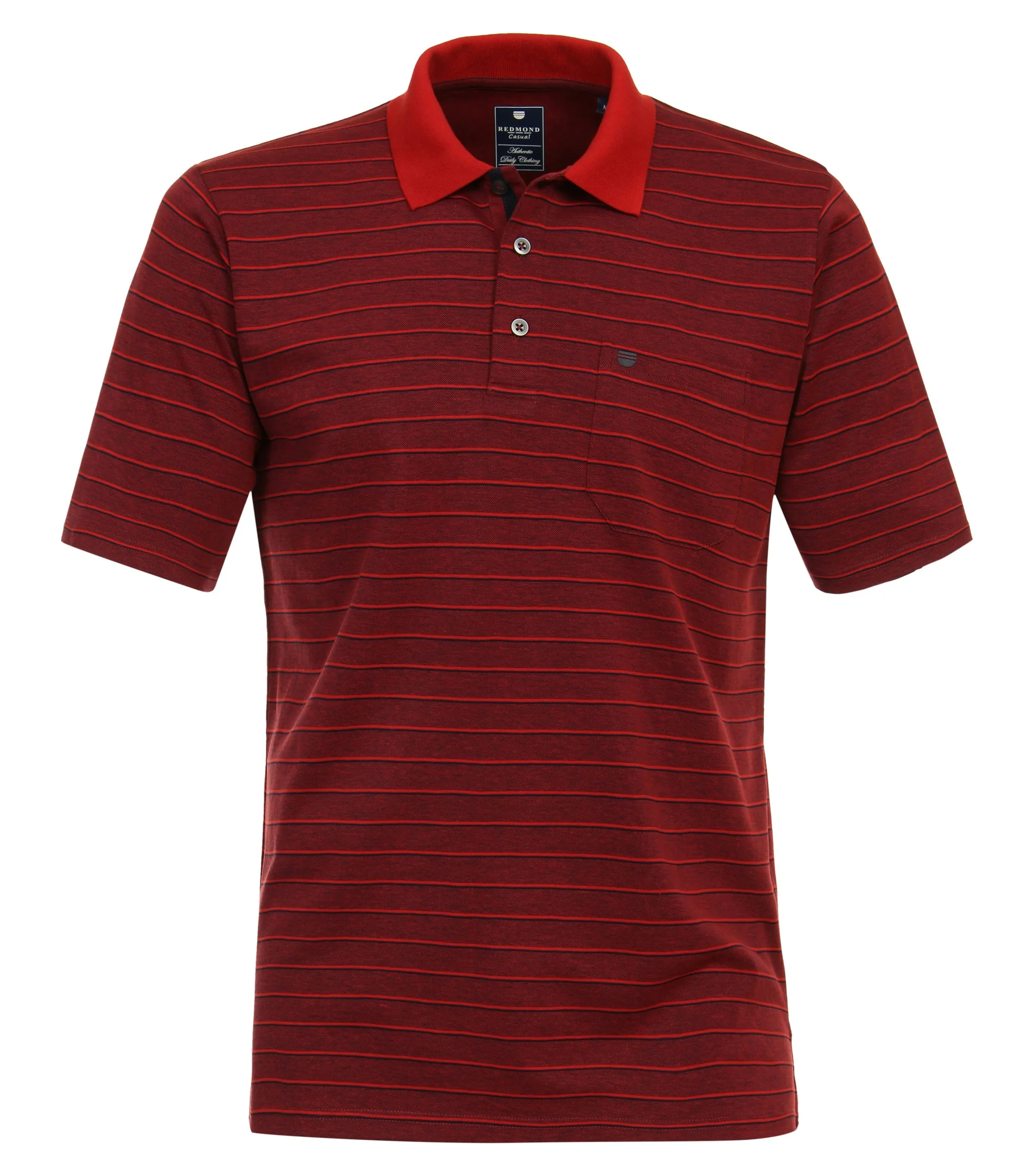 REDMOND Polo-Shirt in Rot - 50 % Baumwolle, 50 % Polyester - Ansicht 1