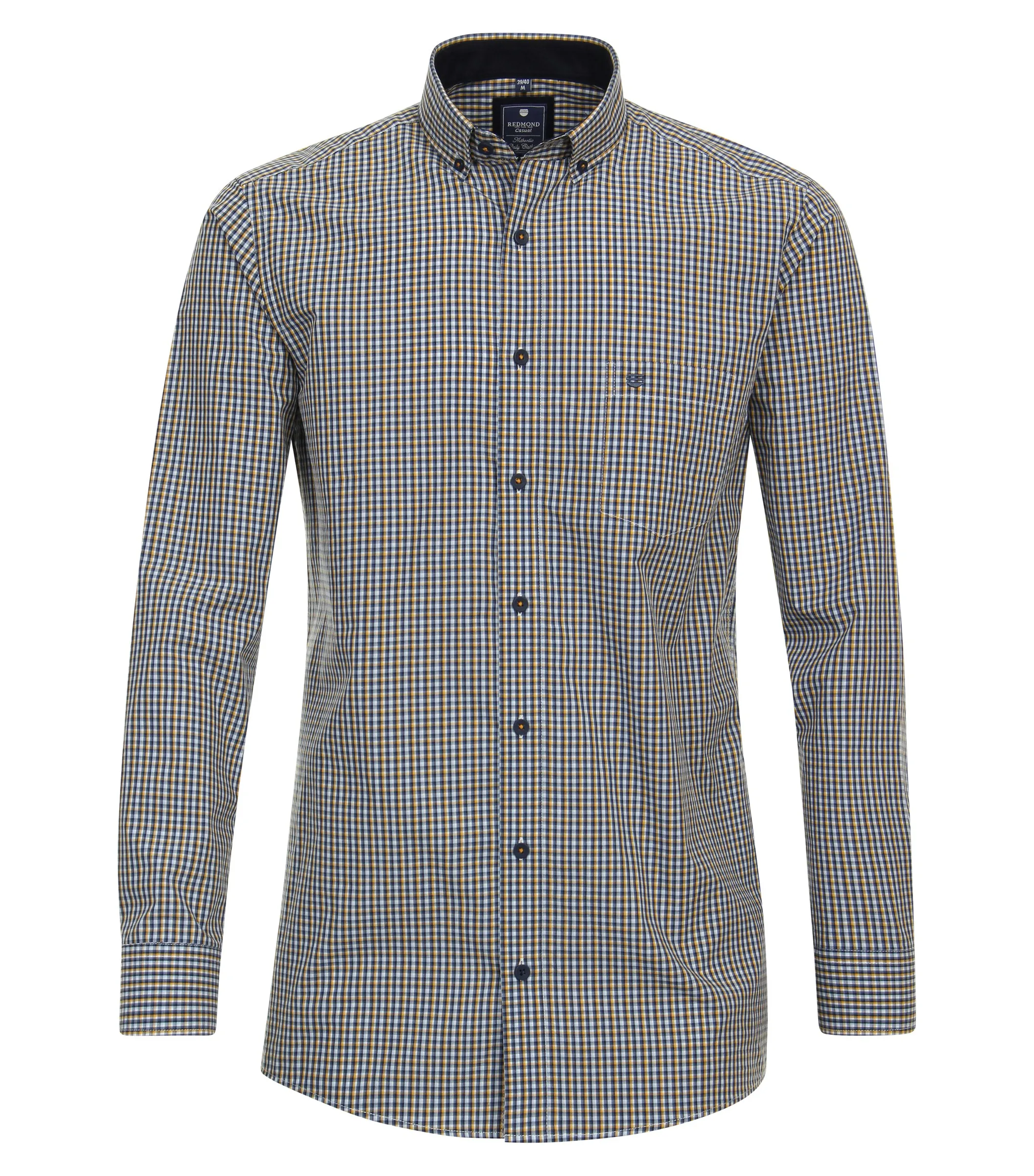 REDMOND Freizeithemd in Blau - 100 % Baumwolle - Ansicht 1