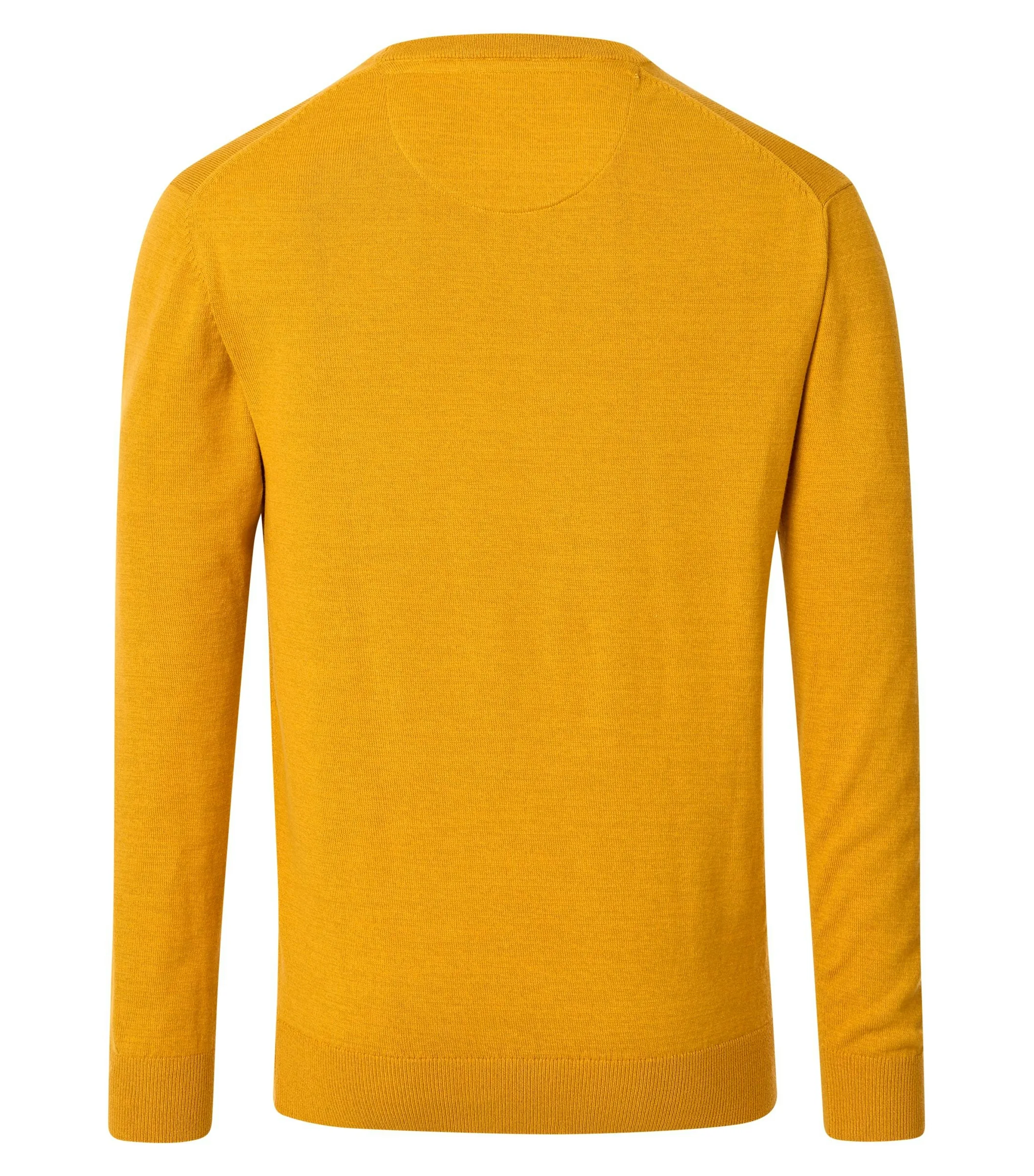 REDMOND Pullover in Gelb messing - 100 % Baumwolle - Ansicht 2