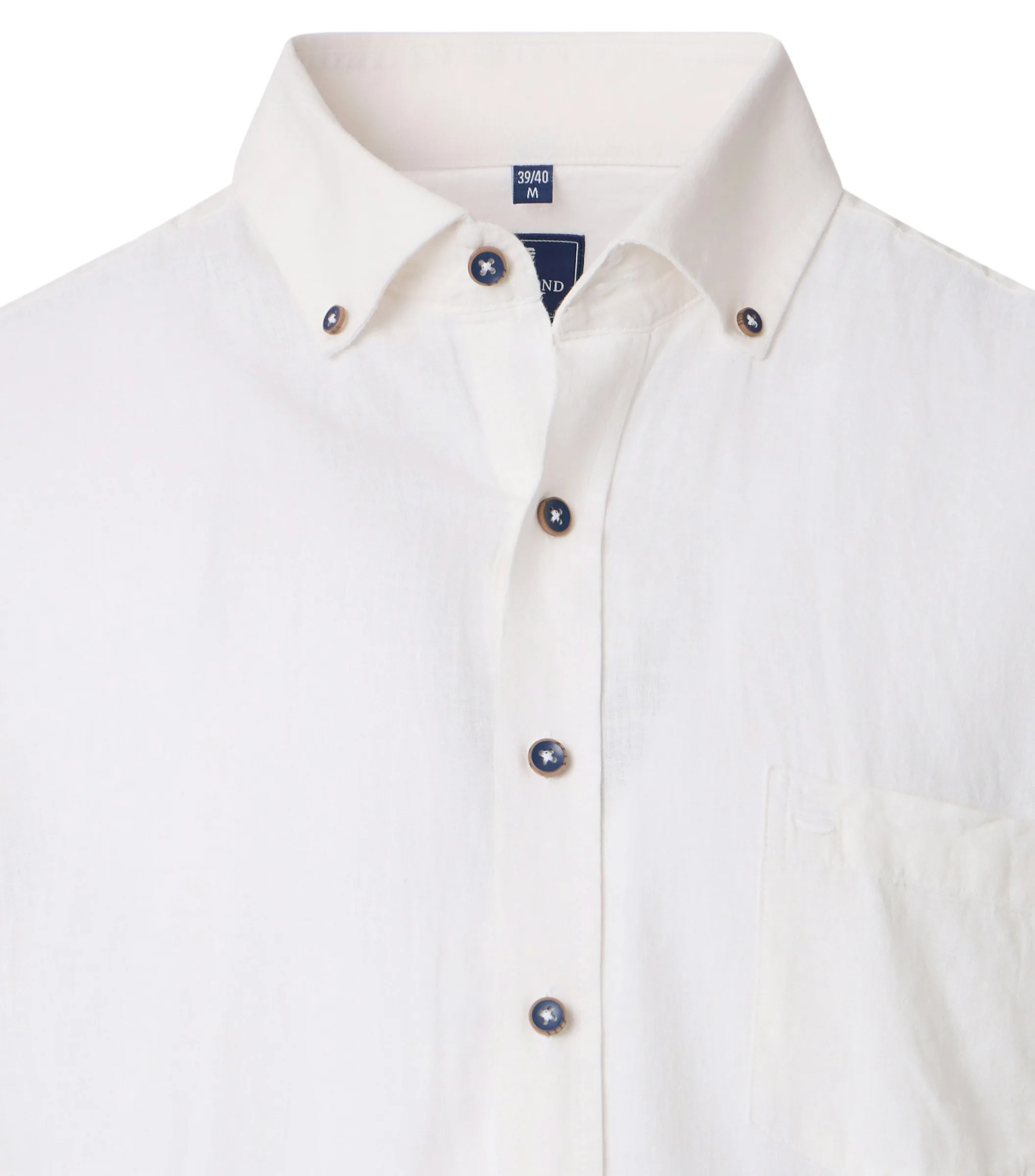 REDMOND Leinenhemd in Weiss - 55 % Leinen, 45 % Baumwolle - Ansicht 3