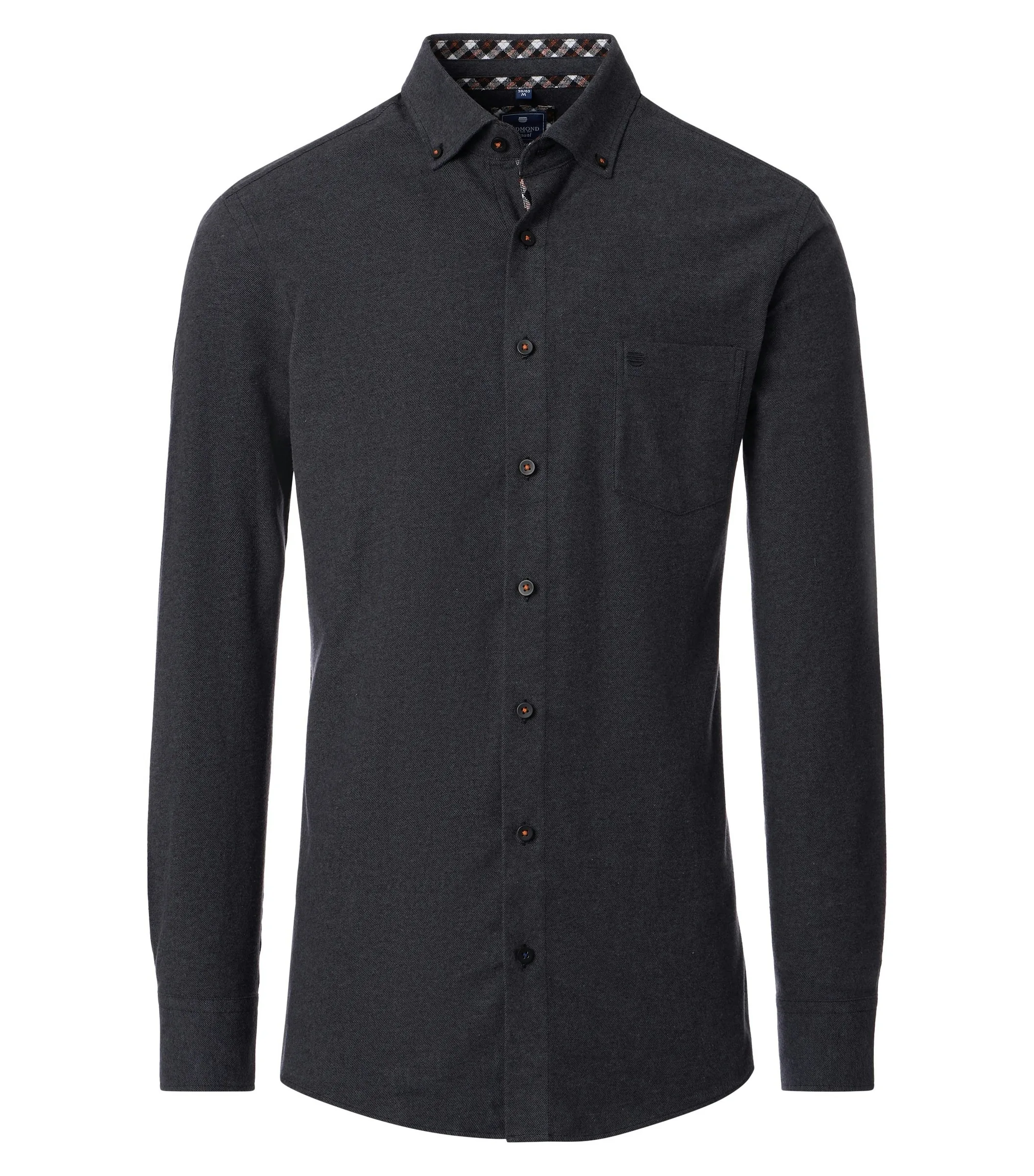 REDMOND Freizeithemd in Anthra - 100 % Baumwolle - Ansicht 1