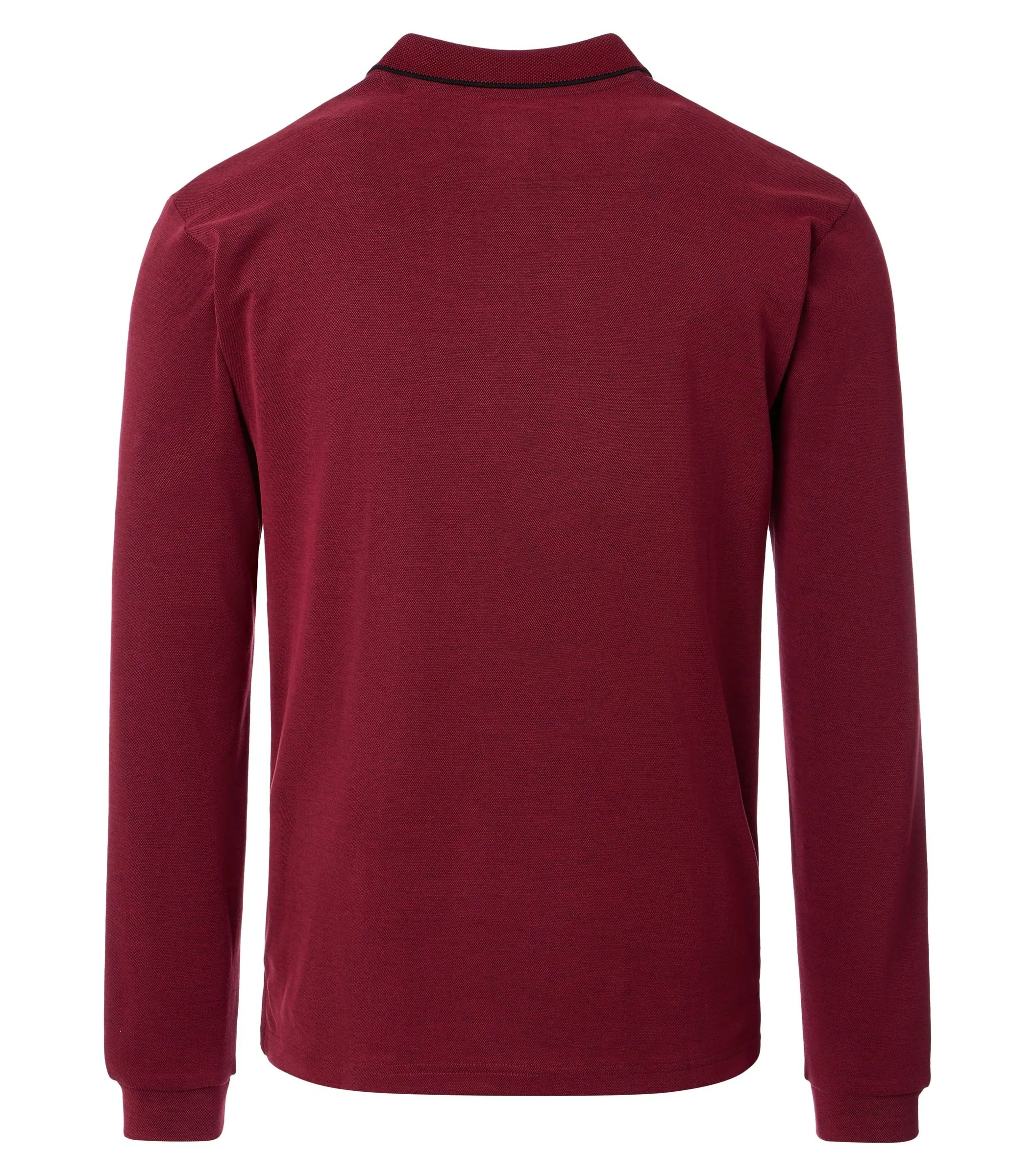 REDMOND Polo-Shirt Langarm in Rot - 60 % Baumwolle, 40 % Polyester - Ansicht 2