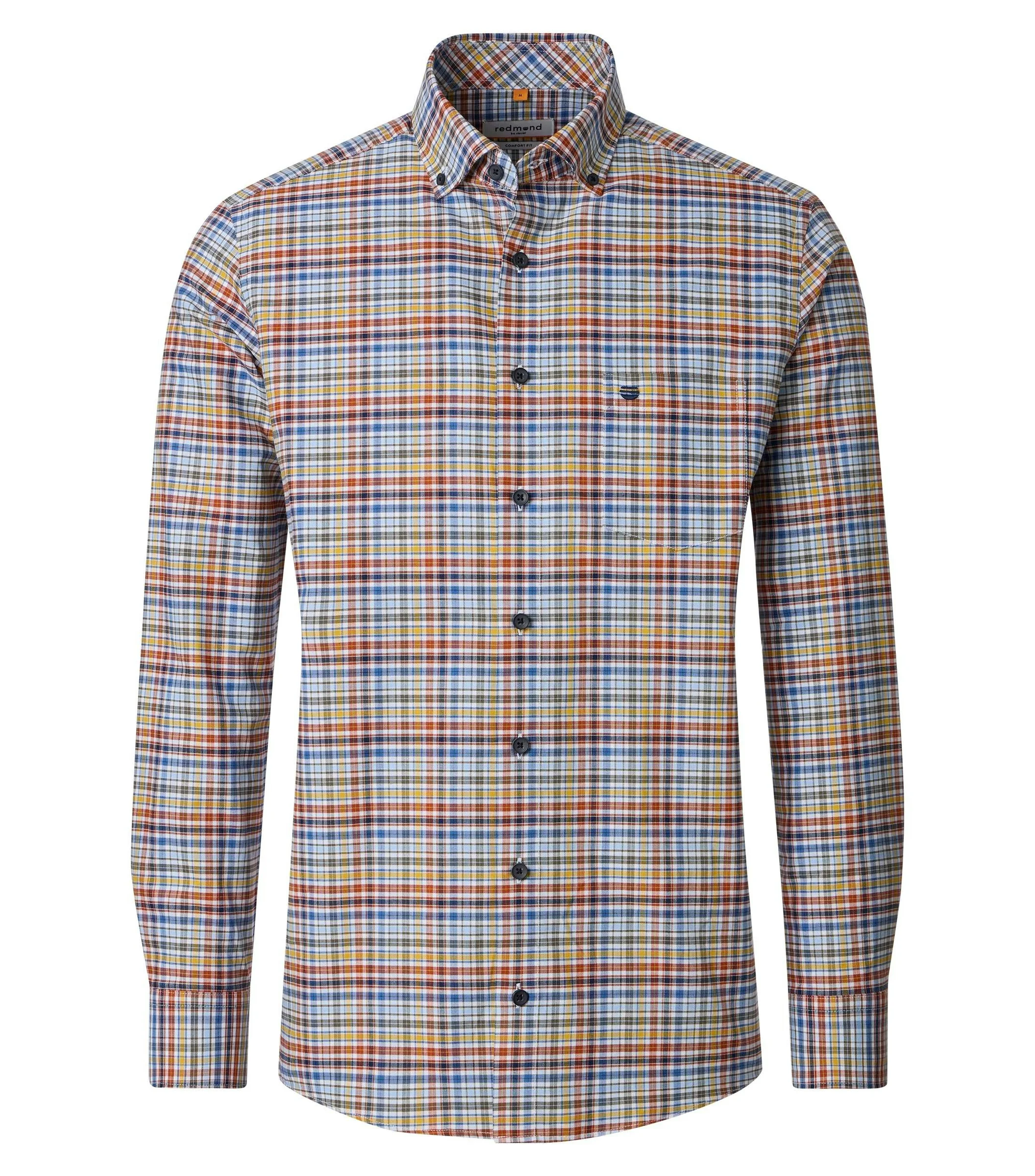 REDMOND Freizeithemd in Terra - 100 % Baumwolle - Ansicht 1