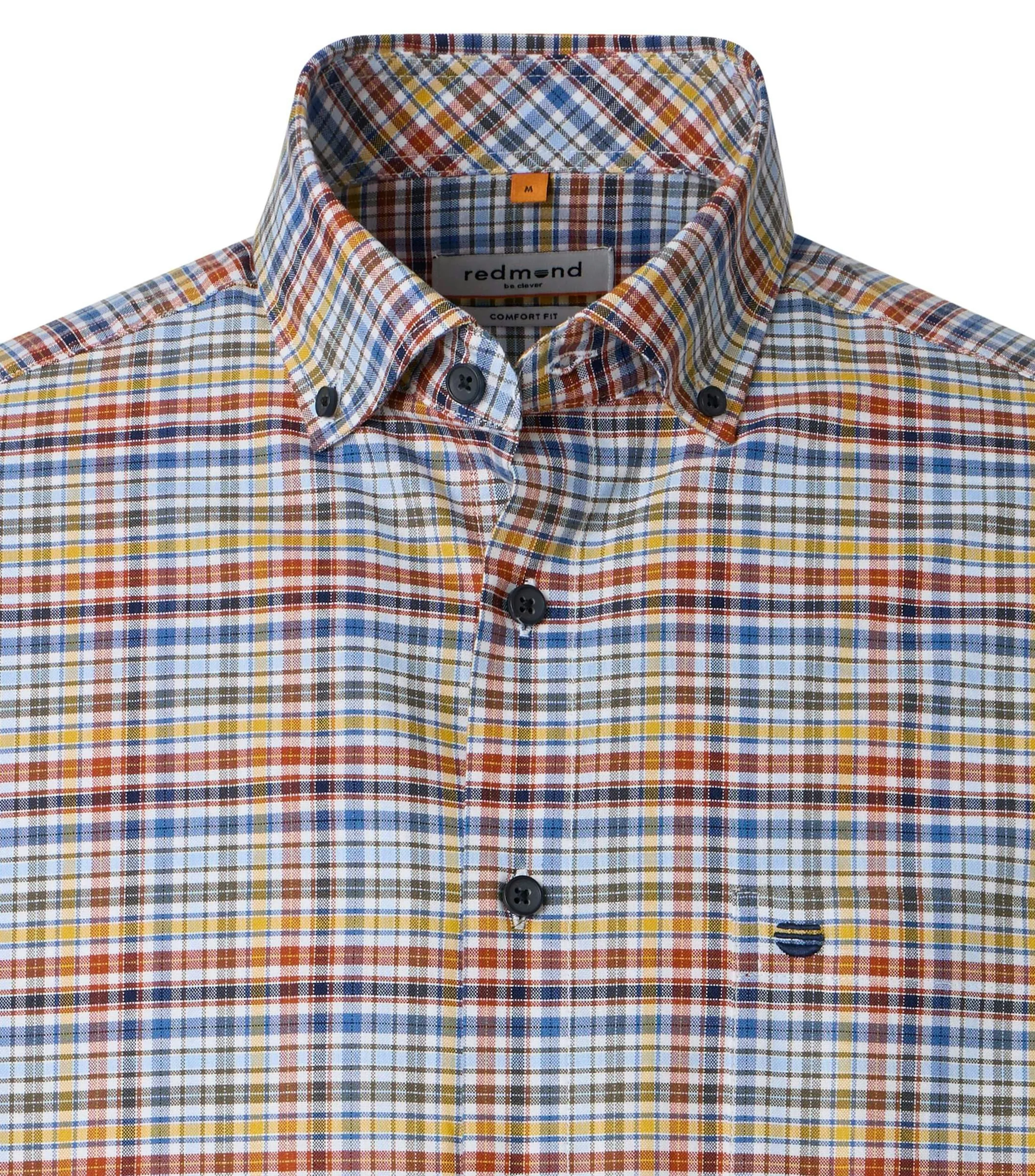 REDMOND Freizeithemd in Terra - 100 % Baumwolle - Ansicht 3