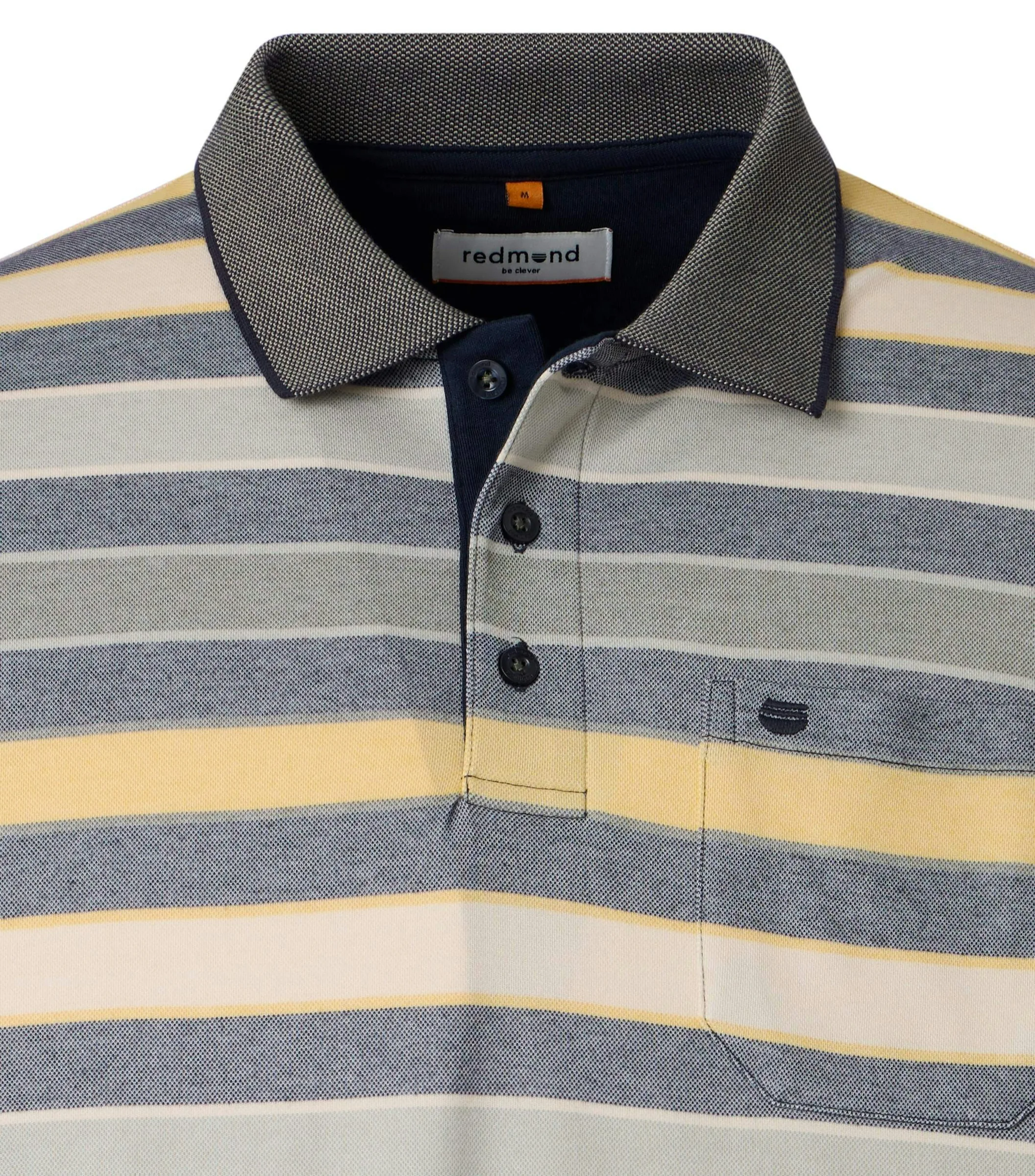 REDMOND Polo-Shirt in Gelb messing - 50 % Baumwolle, 50 % Polyester - Ansicht 3