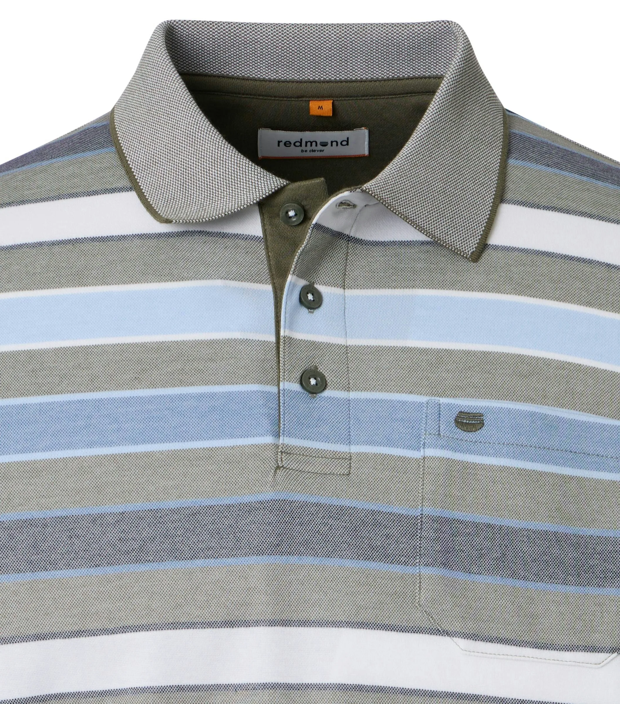 REDMOND Polo-Shirt in Grün - 50 % Baumwolle, 50 % Polyester - Ansicht 3