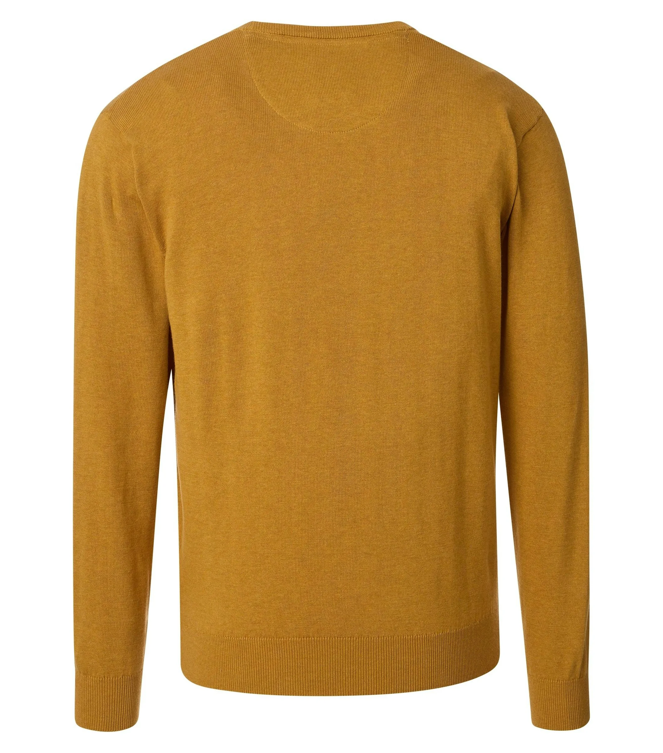 REDMOND Pullover in Gelb messing - 100 % Baumwolle - Ansicht 2