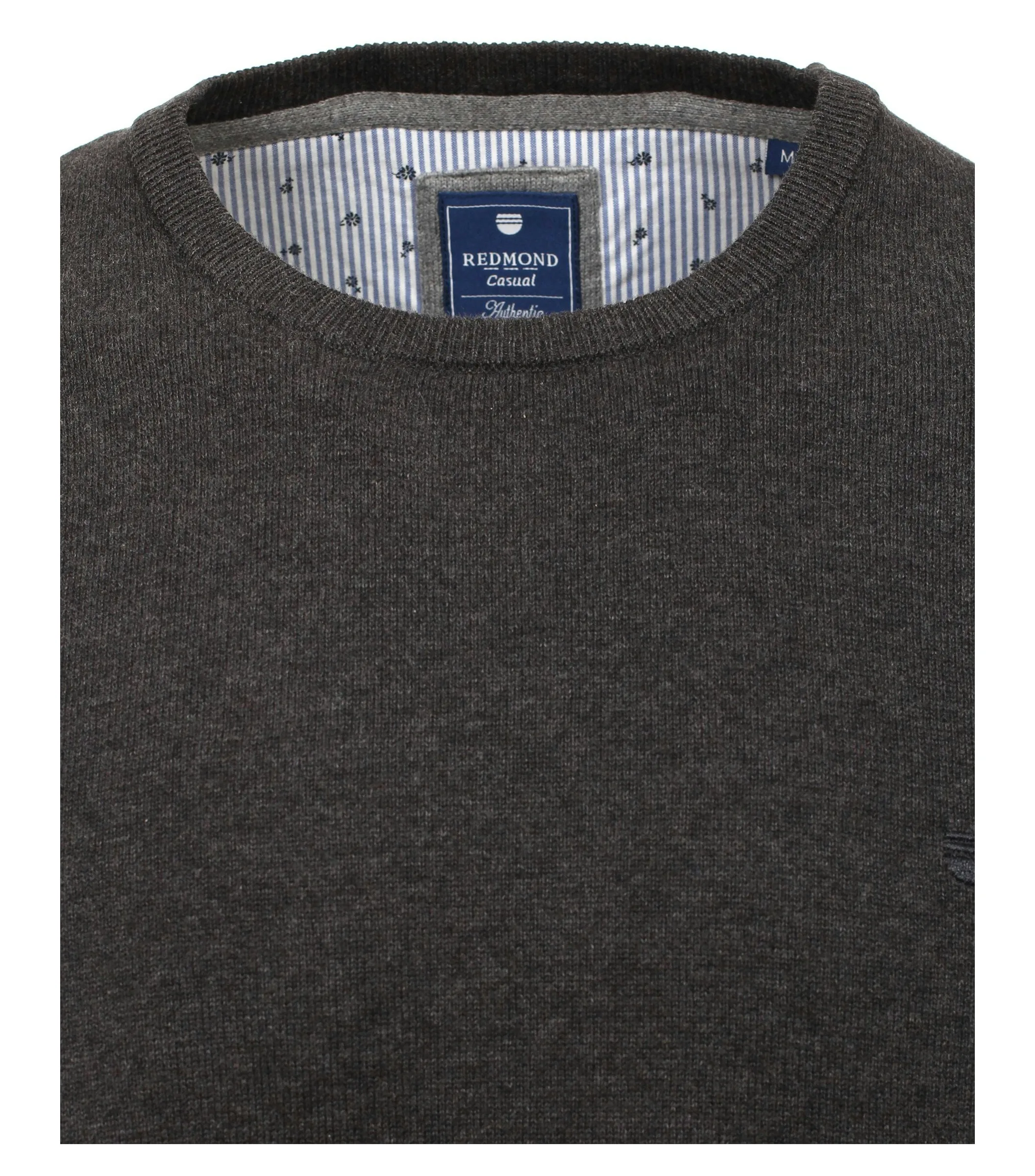 REDMOND Pullover in Grau - 100 % Baumwolle - Ansicht 3